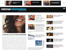 Tablet Screenshot of christianentrepreneursmagazine.com